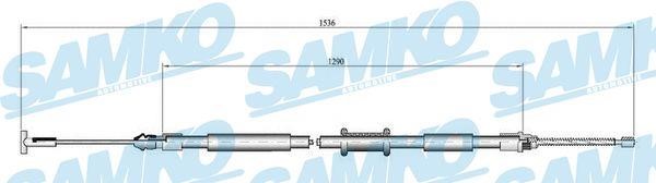 Samko C0601B Cable Pull, parking brake C0601B: Buy near me in Poland at 2407.PL - Good price!