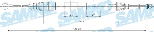 Samko C0733B Трос гальма стоянки C0733B: Приваблива ціна - Купити у Польщі на 2407.PL!
