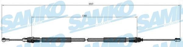 Samko C0748B Cable Pull, parking brake C0748B: Buy near me in Poland at 2407.PL - Good price!