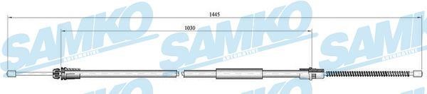 Samko C0752B Cable Pull, parking brake C0752B: Buy near me in Poland at 2407.PL - Good price!
