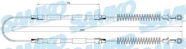 Samko C0773B Cable Pull, parking brake C0773B: Buy near me in Poland at 2407.PL - Good price!