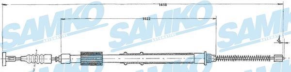 Samko C0844B Трос стояночного тормоза C0844B: Отличная цена - Купить в Польше на 2407.PL!