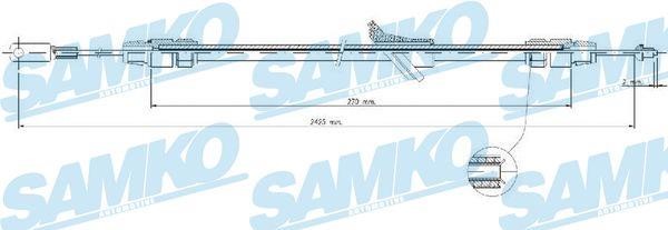 Samko C0982B Трос стояночного тормоза C0982B: Отличная цена - Купить в Польше на 2407.PL!