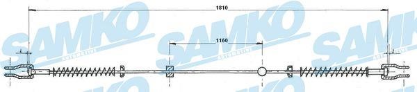 Samko C0987B Cable Pull, parking brake C0987B: Buy near me at 2407.PL in Poland at an Affordable price!