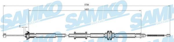 Samko C1012B Cable Pull, parking brake C1012B: Buy near me in Poland at 2407.PL - Good price!
