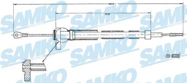 Samko C0900B Cable Pull, parking brake C0900B: Buy near me in Poland at 2407.PL - Good price!