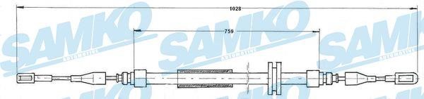Samko C0901B Cable Pull, parking brake C0901B: Buy near me in Poland at 2407.PL - Good price!