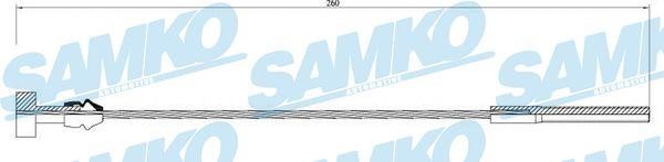 Samko C0919B Cable Pull, parking brake C0919B: Buy near me in Poland at 2407.PL - Good price!
