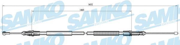 Samko C1040B Cable Pull, parking brake C1040B: Buy near me in Poland at 2407.PL - Good price!