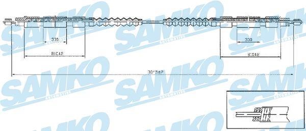 Samko C1256B Seilzug, feststellbremse C1256B: Kaufen Sie zu einem guten Preis in Polen bei 2407.PL!