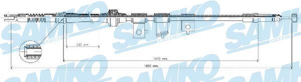 Samko C1294B Трос гальма стоянки C1294B: Приваблива ціна - Купити у Польщі на 2407.PL!