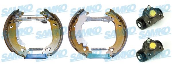 Samko KEG047 Brake shoes with cylinders, set KEG047: Buy near me in Poland at 2407.PL - Good price!