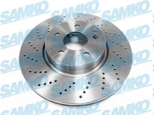 Samko M2058VR Ventilated brake disc with perforation M2058VR: Buy near me at 2407.PL in Poland at an Affordable price!
