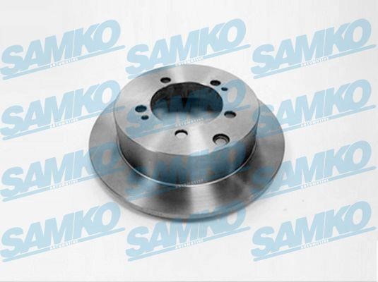 Samko M1011P Rear brake disc, non-ventilated M1011P: Buy near me in Poland at 2407.PL - Good price!