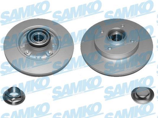 Samko O1052PRCA Rear brake disc, non-ventilated O1052PRCA: Buy near me in Poland at 2407.PL - Good price!