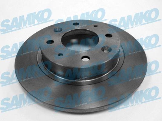 Samko M5834P Rear brake disc, non-ventilated M5834P: Buy near me in Poland at 2407.PL - Good price!