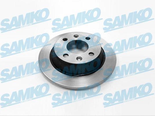 Samko S1081P Rear brake disc, non-ventilated S1081P: Buy near me in Poland at 2407.PL - Good price!