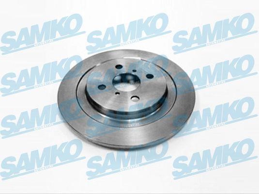 Samko T2046P Rear brake disc, non-ventilated T2046P: Buy near me in Poland at 2407.PL - Good price!