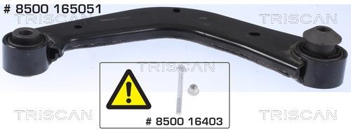 Triscan 8500 165051 Track Control Arm 8500165051: Buy near me in Poland at 2407.PL - Good price!
