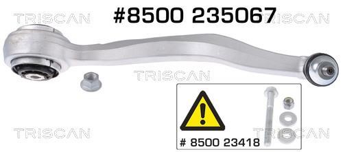 Triscan 8500 235067 Track Control Arm 8500235067: Buy near me in Poland at 2407.PL - Good price!