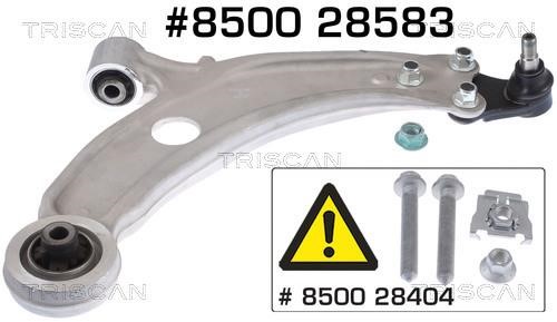 Triscan 8500 28583 Track Control Arm 850028583: Buy near me in Poland at 2407.PL - Good price!