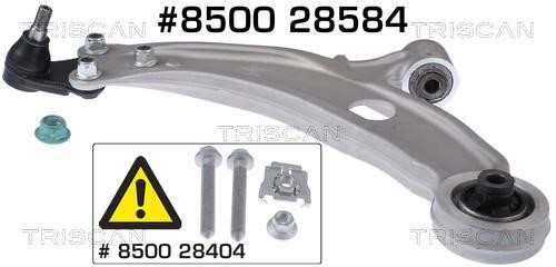 Triscan 8500 28584 Track Control Arm 850028584: Buy near me in Poland at 2407.PL - Good price!