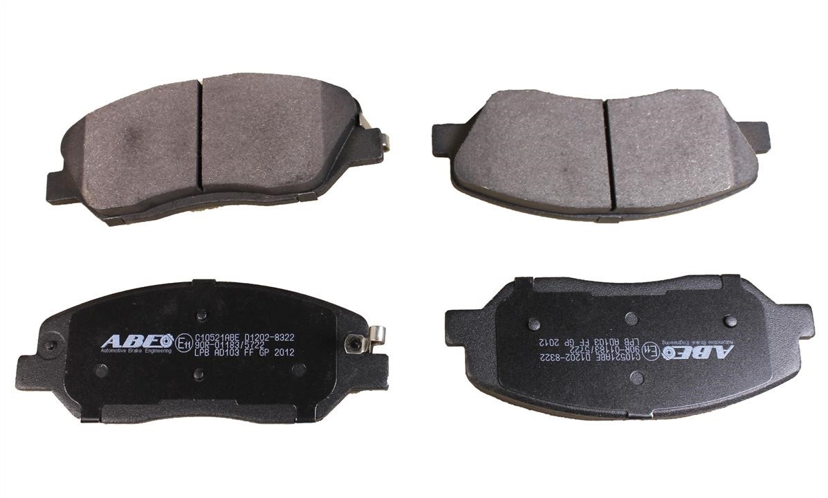 ABE C10521ABE Rear disc brake pads, set C10521ABE: Buy near me in Poland at 2407.PL - Good price!