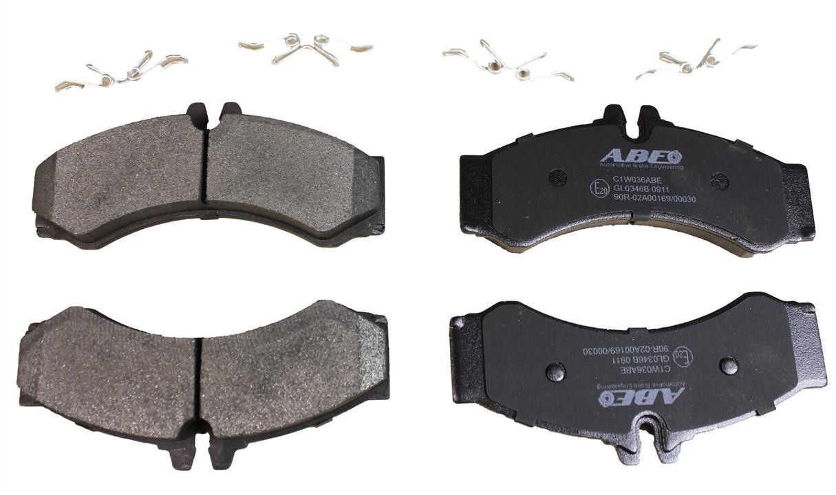 ABE C1W036ABE Rear disc brake pads, set C1W036ABE: Buy near me in Poland at 2407.PL - Good price!