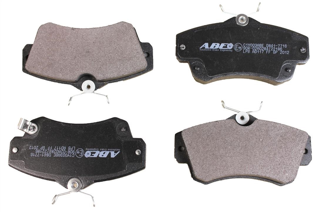 ABE C1Y003ABE Front disc brake pads, set C1Y003ABE: Buy near me in Poland at 2407.PL - Good price!