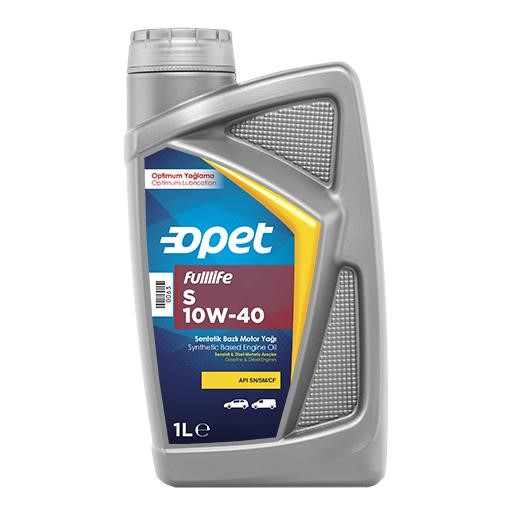 Opet FULLLIFE S 10W-40 1L Engine oil Opet FULLLIFE S 10W-40, 1L FULLLIFES10W401L: Buy near me at 2407.PL in Poland at an Affordable price!
