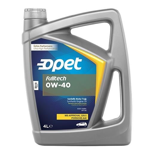 Opet FULLTECH 0W-40 4L Engine oil Opet FullTech 0W-40, 4L FULLTECH0W404L: Buy near me in Poland at 2407.PL - Good price!