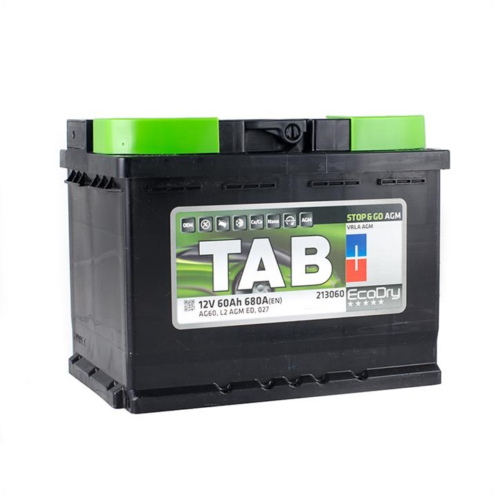 TAB 213060 Battery Tab AGM 12V 60AH 680A(EN) R+ 213060: Buy near me in Poland at 2407.PL - Good price!