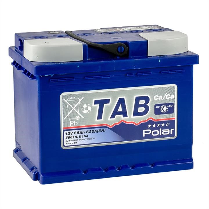 TAB 121166 Battery Tab Polar Blue 12V 66AH 620A(EN) L+ 121166: Buy near me in Poland at 2407.PL - Good price!