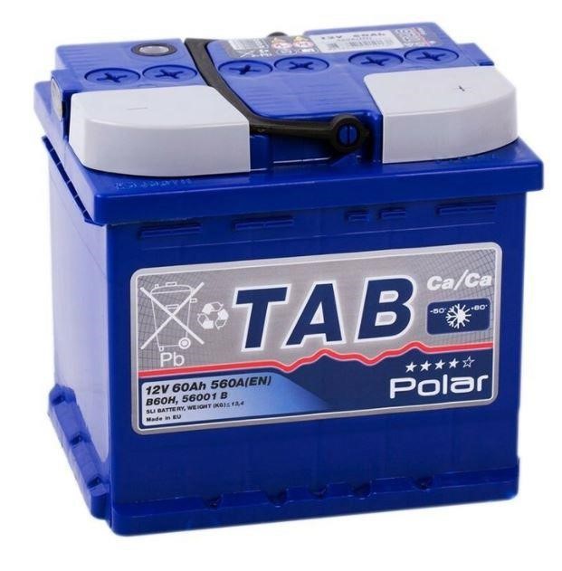 TAB 121260 Аккумулятор Tab Polar Blue 12В 60Ач 560А(EN) R+ 121260: Отличная цена - Купить в Польше на 2407.PL!