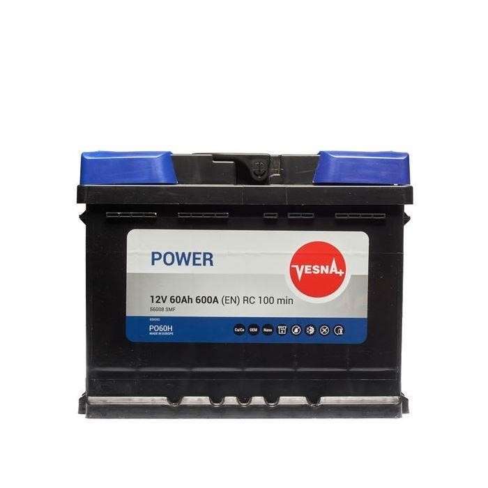 Akumulator Vesna Power 12V 60AH 600A(EN) P+ Vesna 415 262