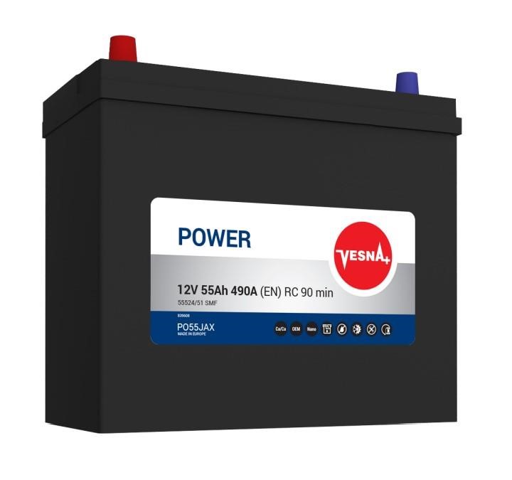 Vesna 415755 Battery Vesna Power 12V 55AH 490A(EN) L+ 415755: Buy near me in Poland at 2407.PL - Good price!