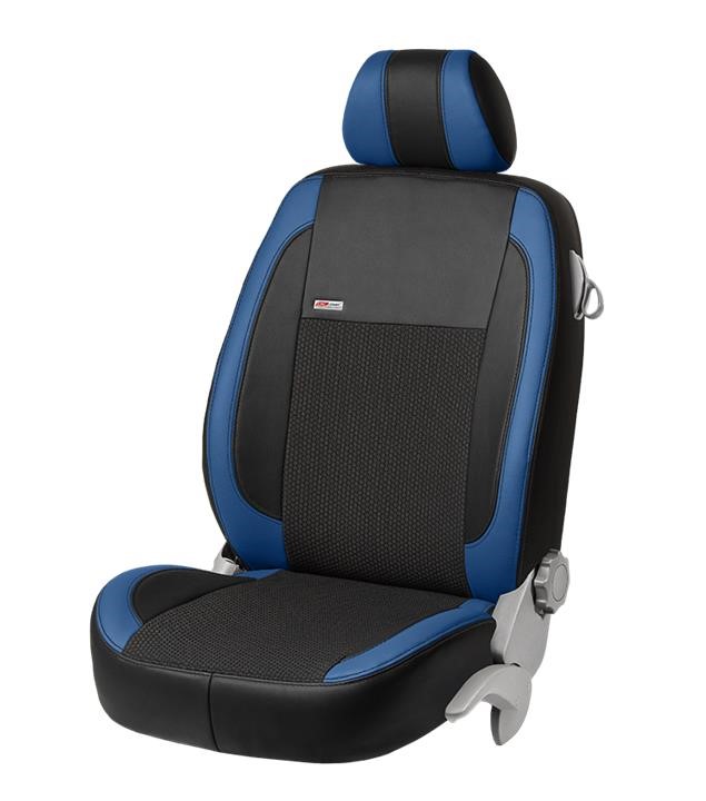 EMC Elegant 5254_VP007 Bezugset für Kia Carens (5 Sitze), schwarz mit blauem Ledereinsatz 5254VP007: Kaufen Sie zu einem guten Preis in Polen bei 2407.PL!