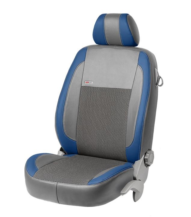 EMC Elegant 4896_VP0010 Set of covers for Fiat Doblo Panorama, grey with blue leather insert 4896VP0010: Buy near me in Poland at 2407.PL - Good price!