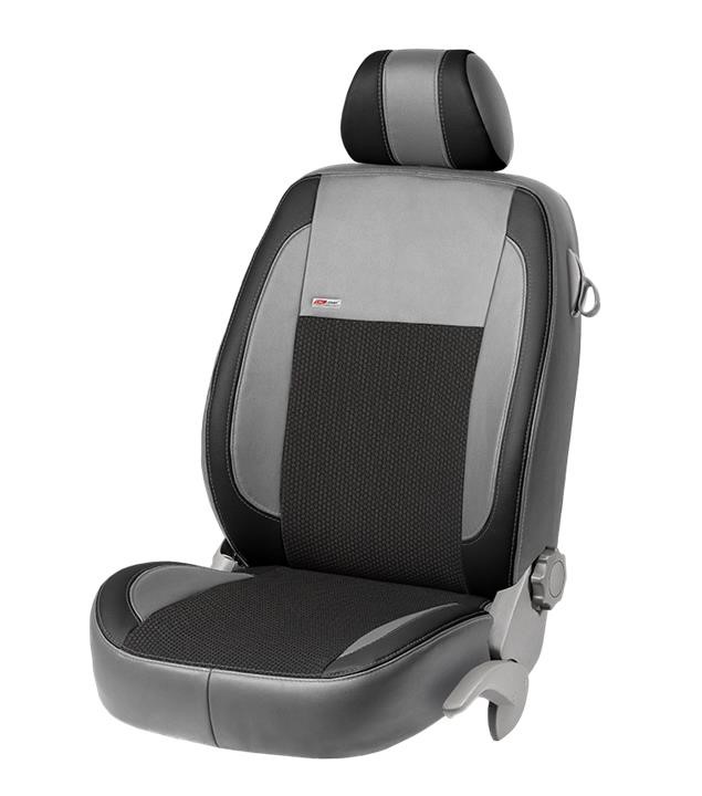 EMC Elegant 5249_VP0019 Set of covers for Hyundai Santa Fe (5 seats), grey with black center and black leather insert 5249VP0019: Buy near me in Poland at 2407.PL - Good price!