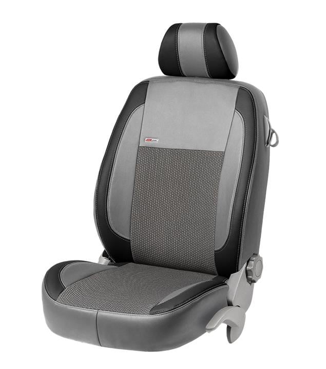 EMC Elegant 10285_VP0020 Set of covers for Ford Transit 6 seats, grey with grey center and black leather insert 10285VP0020: Buy near me in Poland at 2407.PL - Good price!