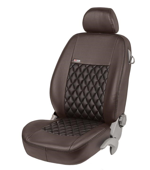 EMC Elegant 29705_EP0010 Set of covers for Kia Carens (5 seats), brown with black center 29705EP0010: Buy near me in Poland at 2407.PL - Good price!