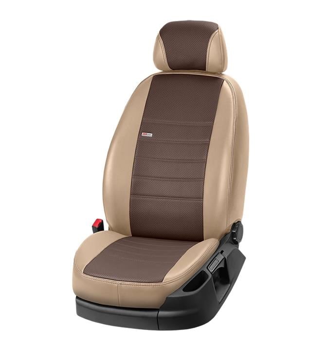 EMC Elegant 29092_EL0014 Set of covers for Mercedes W212 E-class (separate), beige with a brown center 29092EL0014: Buy near me in Poland at 2407.PL - Good price!