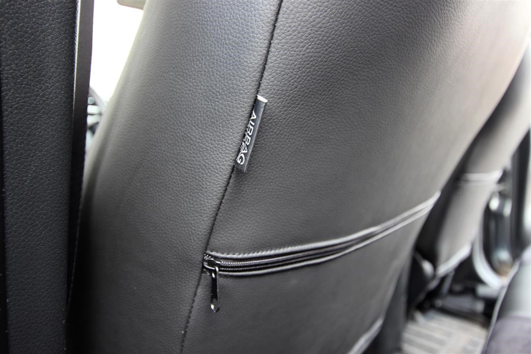 Комплект чехлов для Skoda Octavia Tour, серый бок бежевый центр EMC Elegant 34778_А0013