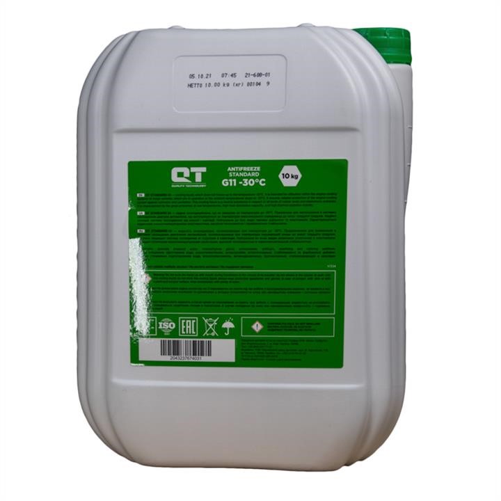Антифриз QT MEG EXTRA G11 зелений -30°C, 10кг QT-oil QT5523010