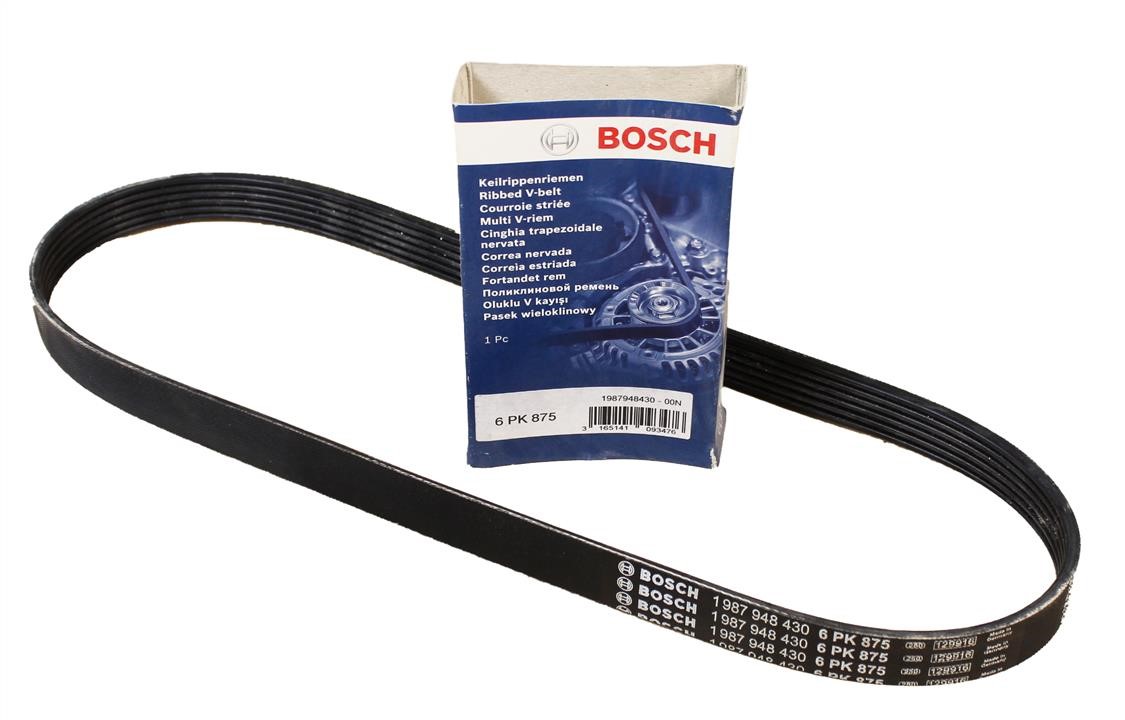 Bosch V-ribbed belt 6PK875 – price 32 PLN