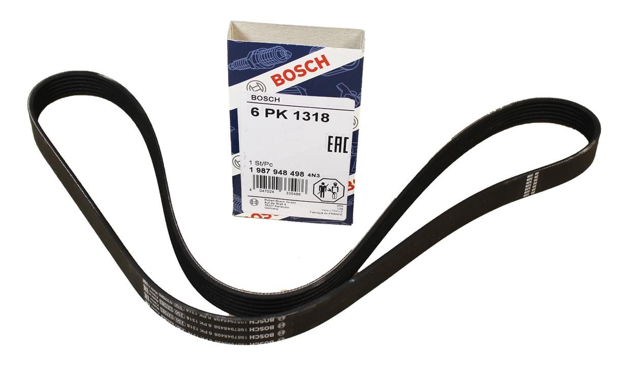 Bosch Pasek klinowy wielorowkowy 6PK1318 – cena 43 PLN