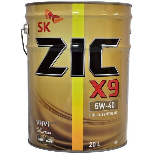 ZIC 192613 Engine oil ZIC X9 5W-40, 20L 192613: Buy near me in Poland at 2407.PL - Good price!