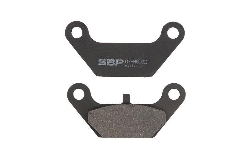 SBP 07-AG002 Brake Pad Set, disc brake 07AG002: Buy near me in Poland at 2407.PL - Good price!