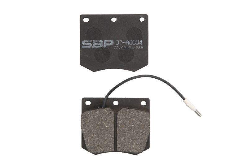 SBP 07-AG004 Brake Pad Set, disc brake 07AG004: Buy near me in Poland at 2407.PL - Good price!