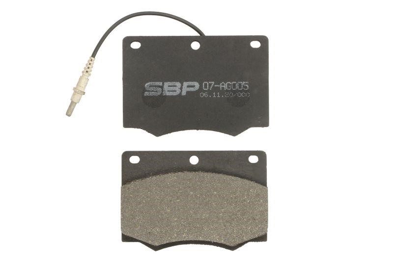 SBP 07-AG005 Brake Pad Set, disc brake 07AG005: Buy near me at 2407.PL in Poland at an Affordable price!